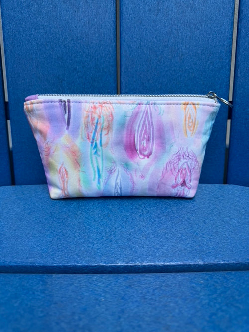 Pastel Vulva Zippered Pouch